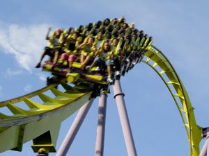 Roller Coaster Extreme Close up