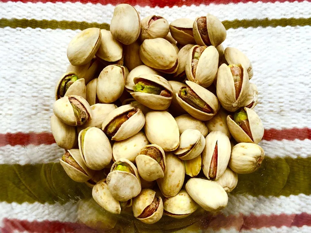 100g de pistache pode ter até 5mg do nutriente