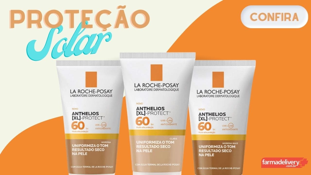 Imagem ilustrativa dos itens de proteção solar em oferta.