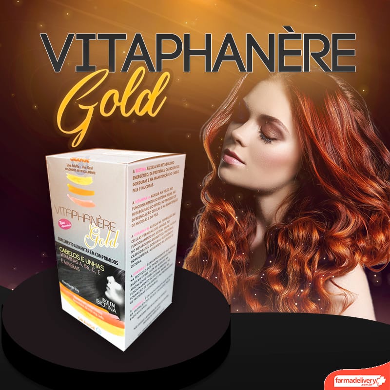 Vitaphanère controla a queda de cabelo, deixando-os fortes e bonitos.