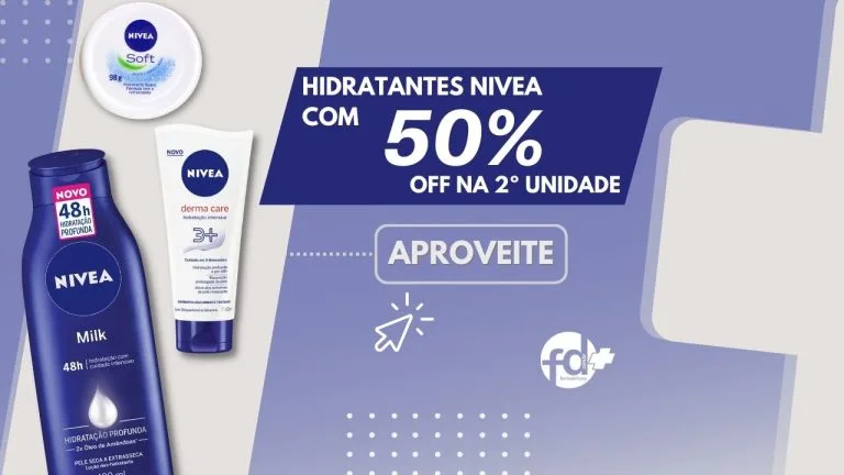 Imagem ilustrativa de divulgação da oferta do hidratante Nivea.