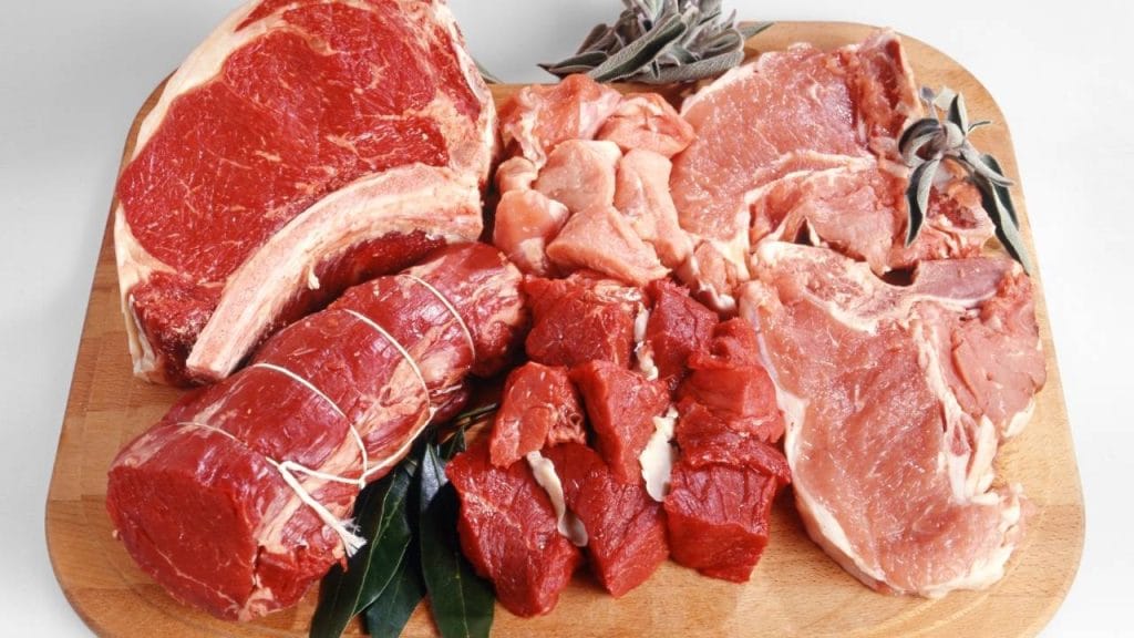 Imagem contendo opções da carnes vermelhas.