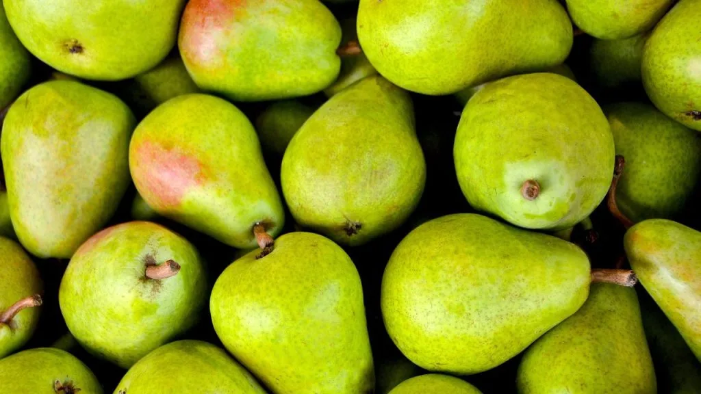 A pera é rica em fibras e vitaminas do complexo B, uma das melhores opções de frutas para emagrecer.
